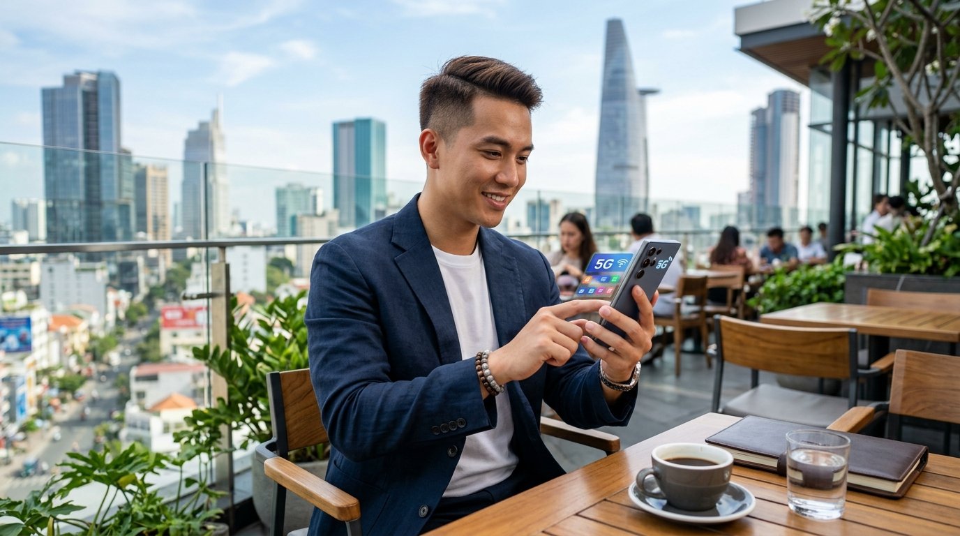 Người dùng trải nghiệm mạng Di Động 5G và SIM M2M IoT Viettel tại Đắk Lắk
